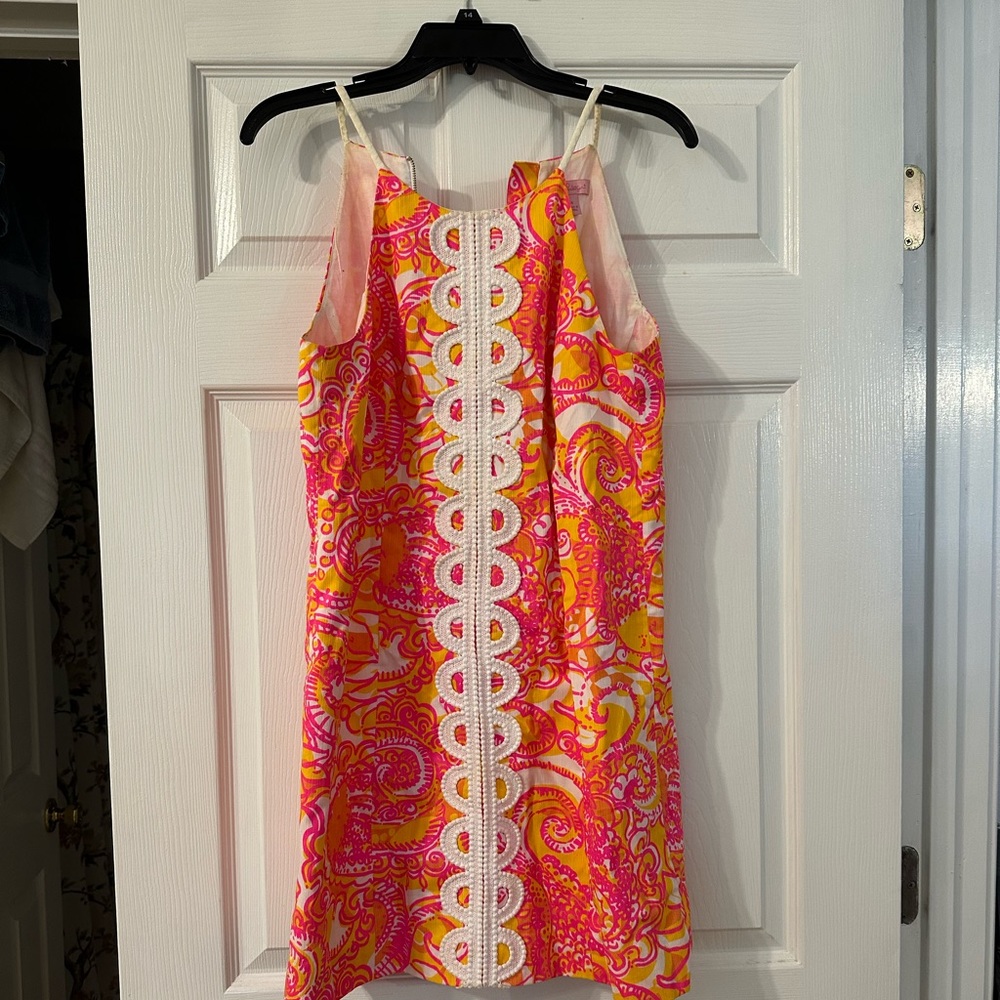 Lilly Pulitzer pink and orange dress size 4